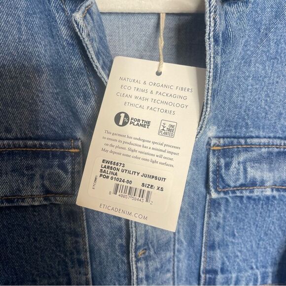 ETICA  Larson Utility Denim Jumpsuit NWT - Picture 10 of 14